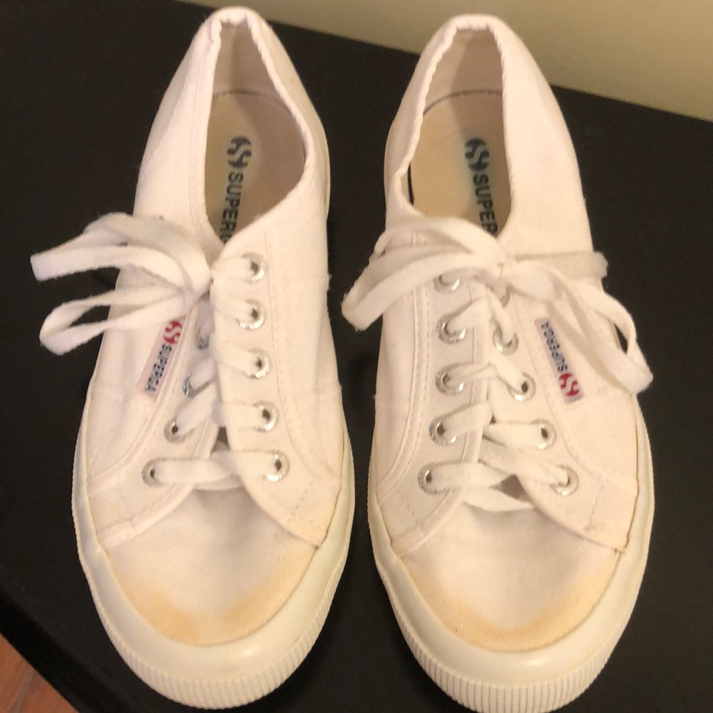 White Superga sneakers. Size 38. USA 7.5